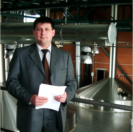 Evgeny Shevchenko at brewery